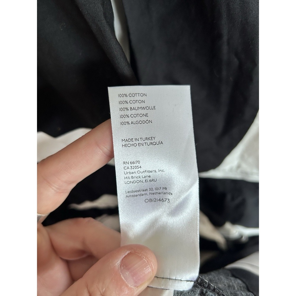 Anthropologie Maeve The Somerset Maxi Dress Black & White Geometric Print Sz XS - Picture 8 of 8